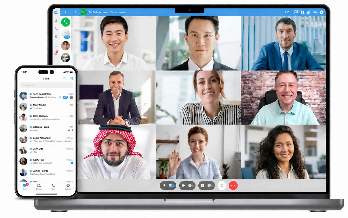 Team video meeting